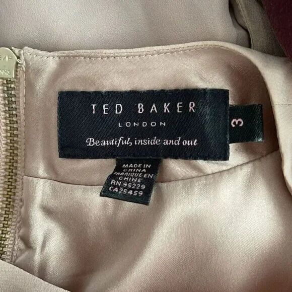 Ted Baker London Silk Floral Dress size 3 - Picture 3 of 8